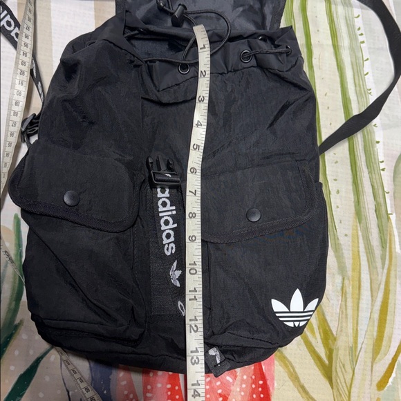 Adidas original Black Utility Backpack with Logo Straps unisex - Picture 6 of 7
